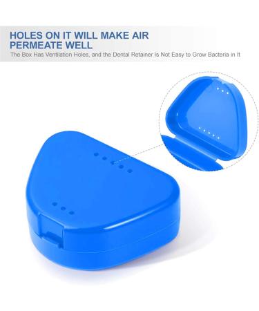 Prosthesis & Denture Box - Secure Container for False Teeth | Durable Dental Cup in White & Blue - Buy Online on GoSupps.com