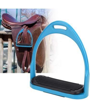 Pssopp Horse Riding Stirrups Anti-rust Aluminum Equestrian Stirrup Colorful Horse Riding Racing Equipment Saddle Accessories with Rubber Pad(Blue) - Buy Online on GoSupps.com