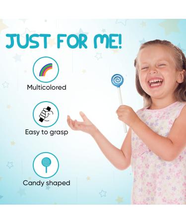 Kids BPA-Free Tongue Scraper Set | Freshen Bad Breath | Remove Gunk | Easy-to-Grasp Handles | 55Dental | Ages 2+ (Green) - Buy Online on GoSupps.com