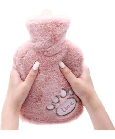 1000ml Cute Cartoon Animal Plush Heat Bottle - Portable Hot Water Bag for Women - Winter Hand Warmer - Gray 380ml - Buy Online on GoSupps.com