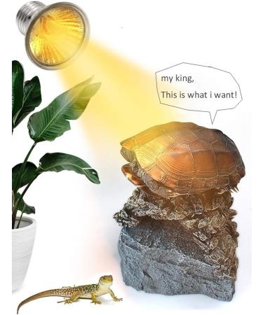 yanhe Tortoise Heat Lamp Basking Light for Aquarium Reptiles E27 UVA+UVB Heat Spotlight for Reptiles Aquarium Reptile Lizards Turtle Snakes (Black) - Buy Online on GoSupps.com