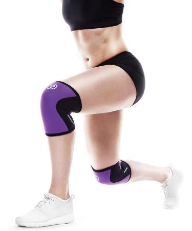 Rehband Knee Brace | 5mm Neoprene Support for CrossFit & Heavy Training | Unisex Knee Sleeve in Multiple Colors & Sizes - Purple (1 Pair) - Buy Online on GoSupps.com