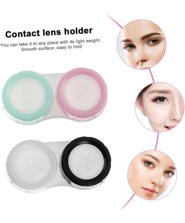 Partykindom Contact Lens Case Set for Dolls - 2 Sets of Eye Lens Containers & Macaron Style Holder | Ophthalmic Care Essentials 16x10cm - Buy Online on GoSupps.com