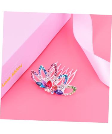 1pc Wedding Hair Clip Hair Accessories for Prom Flower Girl Hair Accessories for Wedding Princess Headwear Bride Hair Clip Kids Hair Accessories Tiara Women's Hair Comb Rhinestones - Buy Online on GoSupps.com