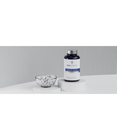 Meo Nutrition Magnesium Glycinate 275mg per Serving | 90 Vegan Capsules | Non-GMO Gluten-Free Gentle on Digestion | Supports Sleep Heart & Bone Health | Made in USA - Buy Online on GoSupps.com