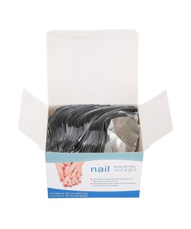 Taidda Taidda Pack of 50 Disposable Aluminum Foil Nail Polish Removers for Acrylic and UV Gel Polish - Quick and Convenient for Healthy and Hygienic Use