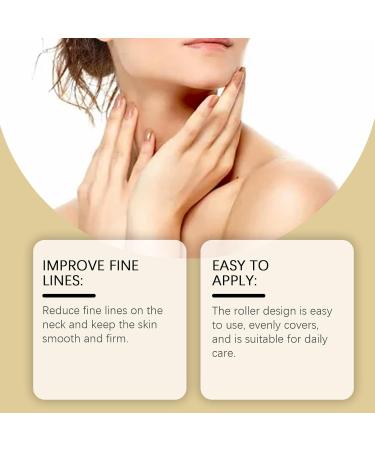 Neck Roller Cream - Hydrating Firming Smoothing & Nourishing Neck Care Moisturizer with Massage Roller - Buy Online on GoSupps.com