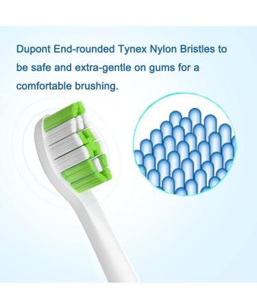 Pisonicleara Replacement Toothbrush Heads - 10 Pack Compatible with Philips Sonicare DiamondClean HX9023 HX9265 4100 C2 C3 C1 W2 W3 - Buy Online on GoSupps.com