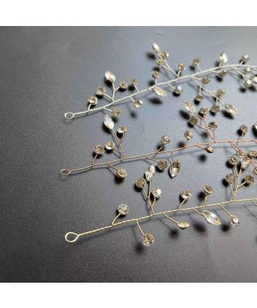 Cubahop Bride Wedding Hair Vines Bridal Crystal Headband Rhinestones Headpieces Hair Accessories for Women and Girls (Rose Gold) - Buy Online on GoSupps.com