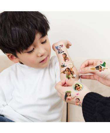 Moana Temporary Tattoos Stickers - Birthday Party Supplies, Decorations & Favors for Boys and Girls - 8 Sheets - Buy Online on GoSupps.com