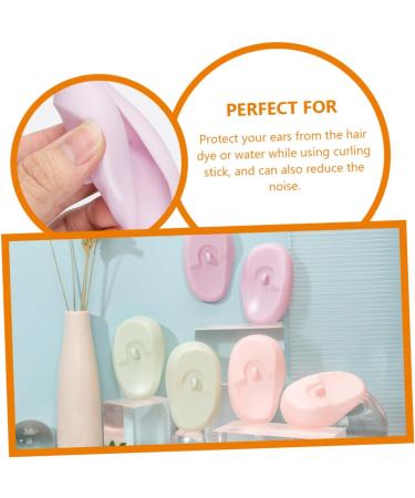 NOLITOY Earmuffs - 3 Pairs Colored Ear Covers for Hair Drying & Showering | Pink Bathroom Accessories & Ear Protection - Buy Online on GoSupps.com