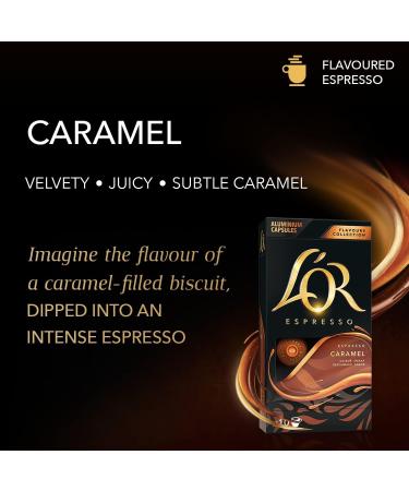L'OR Caf 10 Capsule Espresso Caramel Compatible Machine Nespresso 52g - Buy Online on GoSupps.com