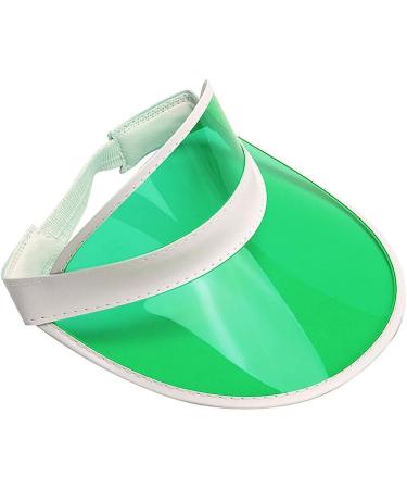 Green Clear Plastic Sun Visor for Tennis, Beach, Golf, and Casino - Buy Online on GoSupps.com