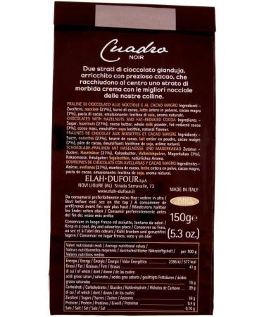  Italian Gourmet E.R. Novi Cuadro Noir Lot of 3 bags of chocolates with hazelnuts and low fat cocoa 150 g + Gourmet Italian Tomato Pulp Tomato Pulp 400 g - Buy Online on GoSupps.com