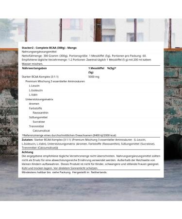 Stacker2 Complete FID58223 BCAA 300 g - Buy Online on GoSupps.com