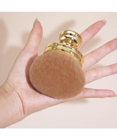 Face Powder Brush | Blush Brush Makeup Brush - Face Brushes Makeup Mushroom Head Nail Brush Setting Powder Brush for Foundation Blush Bronzer & Powder gold - Buy Online on GoSupps.com