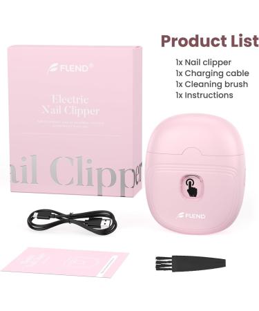 Electric Nail Clipper Electric Nail Trimmer Suitable for Children Adults and Elderly Automatic Nail Clipper with 2 Adjustable Speeds Nail Clippers with LED Light and Chip Storage Box Zjd-pink01 - Buy Online on GoSupps.com