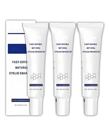 Yipane Fast-Drying Natural Long-Lasting Eyelid Enhancer Double Eyelid Defining Cream Upper Eyelids Firming Cream For Droopy Eyelids Waterproof Easy To Remove (3pcs)