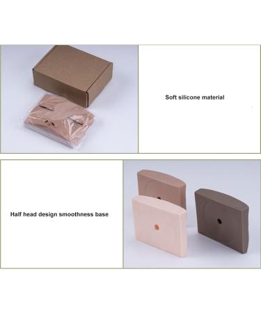 Vivid Half Face Makeup Head with 3 Pairs Removable Eyelids for Lash Extensions Practice Compact Lightweight Suitable for Display (Pink) - Buy Online on GoSupps.com