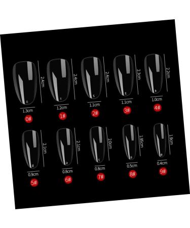 POPETPOP 2 Boxes Nail Tips French Nails Thin False Nail Fake Nails Manicure Stickers Ballet Nails Nail Decals False Coffin Nail False Toe Nails Nail Extension Stickers Fingernail No Trace - Buy Online on GoSupps.com