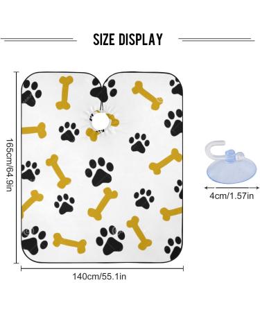 Waterproof Barber Cape - Cat's Paw & Cheetah Haircut Bib for Men & Women | Unisex Hair Cutting Cape - Buy Online on GoSupps.com