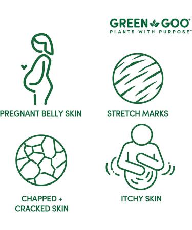 Green Goo Natural Pregnancy Stretch Mark Cream - Belly Balm for Stretch Mark Removal (4 oz) - Buy Online on GoSupps.com