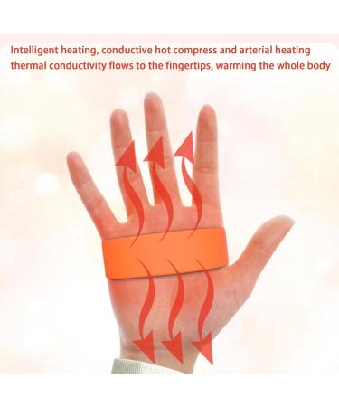 Electric Hand Warmers Fashionable Cool 2 in 1 Bracelet Hand Warmer LCD Display 4 Temp Settings Pocket Hand Warmer for Men Women Double-Sided Fast Heating Rowces Orange1 - Buy Online on GoSupps.com