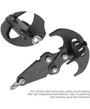 Enrilior Stainless Steel Black Grappling Hook for Climbing & Mountaineering | Outdoor Activity Rock Climbing Claw - Buy Online on GoSupps.com