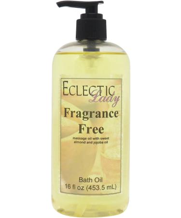 Fragrance Free Bath Oil - Scented Body Oil - Relaxing & Moisturizing Bathing Oil - Fragrance Body Oil For Dry & Rough Sensitive Skin - 16 oz 16 Fl Oz (Pack of 1)
