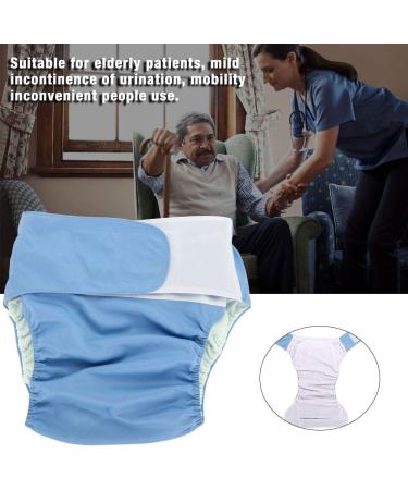 Adult Cloth Diaper - Reusable, Washable & Adjustable Large Nappy in Blue - Buy Online on GoSupps.com