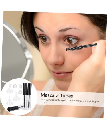 DRESSOOS 1 Set Mascara Tube Funnel Clear Eyelash Mascara Toiletry Containers Eyelash Wand Tube Black Plastic - Buy Online on GoSupps.com