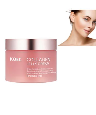Collagen Jelly Face Cream Collagen Jelly Cream Face Moisturiser with Niacinamide & Hydrolyzed Collagen - Boosts Skin's Barrier Hydration and Glow