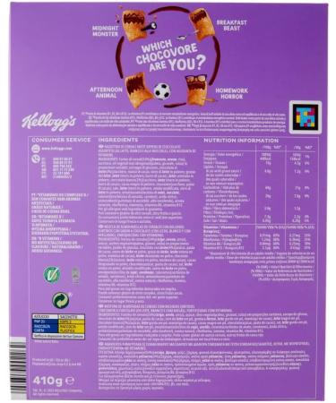 Kellogg's Krave Choco Roulette Cereals Wheat Oats and Rice Bundles with Milk Chocolate Filling 410g 1 Count - Buy Online on GoSupps.com
