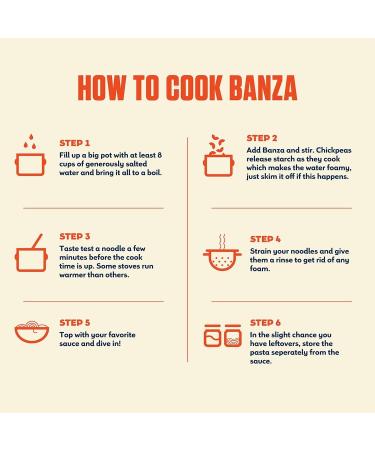 BANZA Chickpea Cavatappi Pasta - 8oz Pack of 6 | GMO Free, Gluten-Free - Buy Online on GoSupps.com