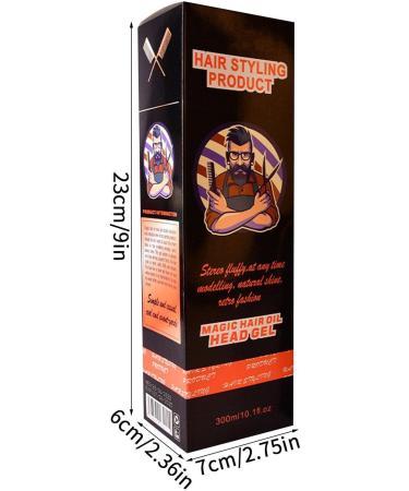 Men Styling Gel with Comb - 2-in-1 Hair Wax Gel with Comb - Lightweight Hair Cream Salon Styling Gel Tool Fast Build Hair Styling Leoly - Buy Online on GoSupps.com