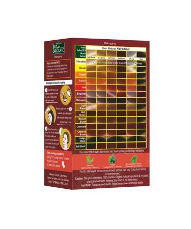 Indus Valley Bio Organic 100% Pure Natural Henna Hair Color - Mahogany | International Shipping Available - Buy Online on GoSupps.com