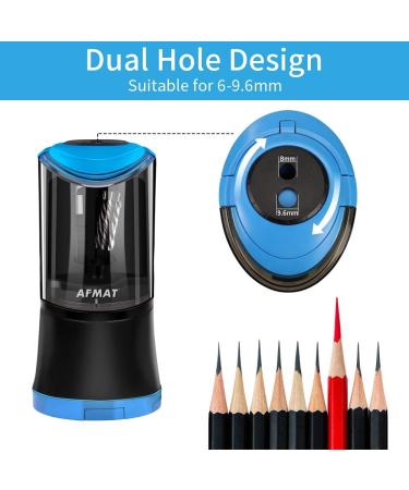 AFMAT Artist Pencil Sharpener  Charcoal Pencil Sharpener  Long Point Pencil Sharpener  Art Pencil Sharpener for 6-9.6mm Large Pencils  Rechargeable Pencil Sharpeners for Art Pencils-Blue - Buy Online on GoSupps.com