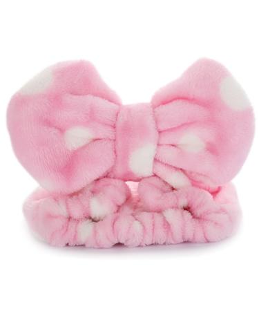 Hairizone Cosmetics Big Bowknot Headbands for Washing Face & Spa - Soft Pink Hair Bands for Women & Girls - Buy Online on GoSupps.com