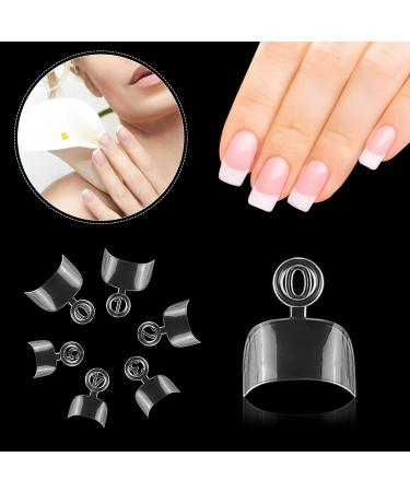 600 Pcs Oval False Nail Tips - 12 Sizes Short Transparent French Half Cover for DIY Nail Art Studios - Buy Online on GoSupps.com