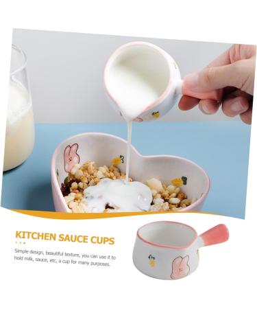 COLLBATH Milk Cup Candy Melting Pot Spice Seasoning Containers Milk Jug Porcelain Milk Pitcher Food Ceramics Assorted Color 9.8x6cm - Buy Online on GoSupps.com