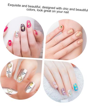FRCOLOR 63 Boxes Nail Art Accessories Nail Accessories Manicures Decoration Nail Studs Diy Manicure Ornament Stickers for Nails Rhinestone Stickers Rivets 3d Japanese Zinc Alloy Disc White - Buy Online on GoSupps.com