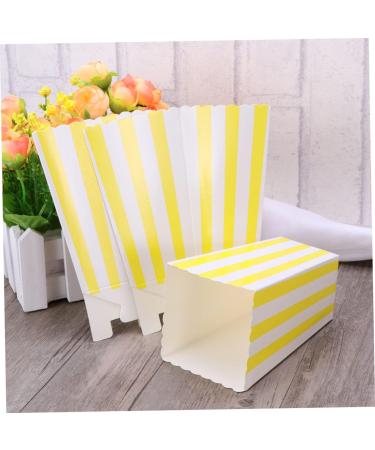 JECOMPRIS 144 Pcs Party Bag Popcorn Bags Party Birthday Gifts for Men Popcorn Container Popcorn Boxes Cardboard Mens Gift Men s Gift Paper Popcorn Snack Container Disposable Decorate Man mediumx3pcs Yellowx3pcs - Buy Online on GoSupps.com