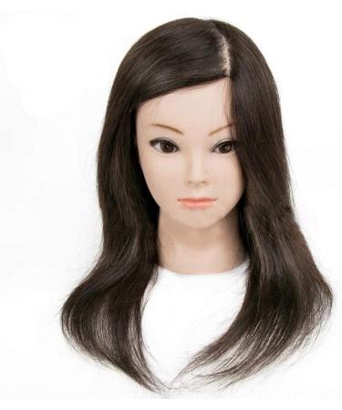 Tailor puppet female adjustable ladder training braided hair head model real human hair-art-learning model head salon learn tailor bust stand