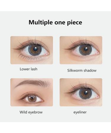 Proof Eyeliner Double Tip Lower Eyelash Pencil Waterproof Liquid Formula Eyeliner Super Slim Eye Lower Eyelash Pencil Tip Quick Drying Long Lasting eyelash C: Tea Brown - Buy Online on GoSupps.com