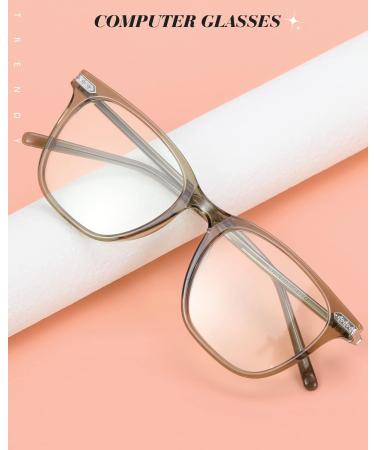 Myiaur Blue Light Blocking Fit Over Glasses for Women - Anti Digital Eyestrain & Headaches for Screens - A1 Brown - Buy Online on GoSupps.com