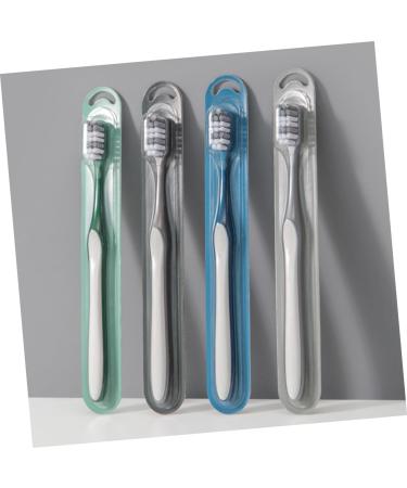 Eco-Friendly Kombiiuda Manual Toothbrush Set - 4 Reusable Men's Travel Brushes for Camping & Home - Buy Online on GoSupps.com
