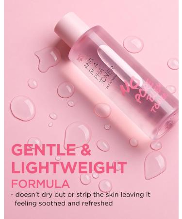 TOUCH IN SOL No Poreblem Toner - AHA BHA PHA Glycolic & Salicylic Acid Exfoliator for Brighter Skin Makeup Prep & Pore Cleansing - International Shipping Available - Buy Online on GoSupps.com