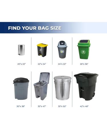 Spartano Black Garbage Bags 42 x 48 Inch (100 Count) Extra Strong Kitchen Garbage Bag for Waste Bin Multipurpose Trash Bags For Home & Office Use 42 x 48 (Pack of 100) Ex-Strong - Buy Online on GoSupps.com