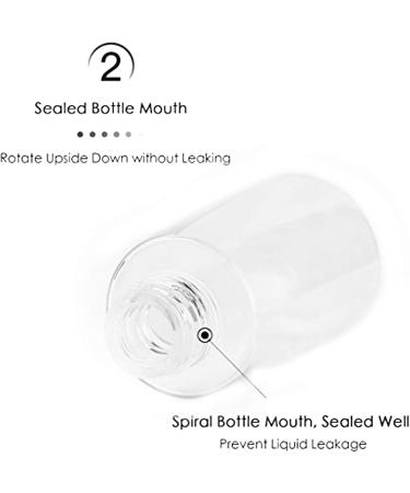 Natudeco 100ml Plastic Spray Bottle Travel Empty Spray Container Small Refillable Liquid Containers Reusable Spray Bottle for Essential Oil Cosmetics Skincare - Buy Online on GoSupps.com