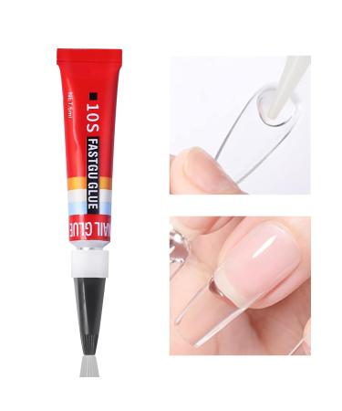 Premium Nail Glue for Tips & Acrylics | Long Lasting Bond for Press On & Fake Nails - 0.2 oz (6ml - Buy Online on GoSupps.com
